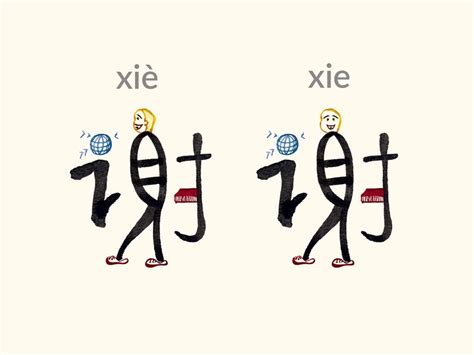 xie xie chinese characters